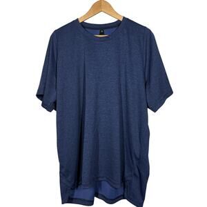 Adidas Short Sleeve Athletic Top Sport Casual Blue - 2XL